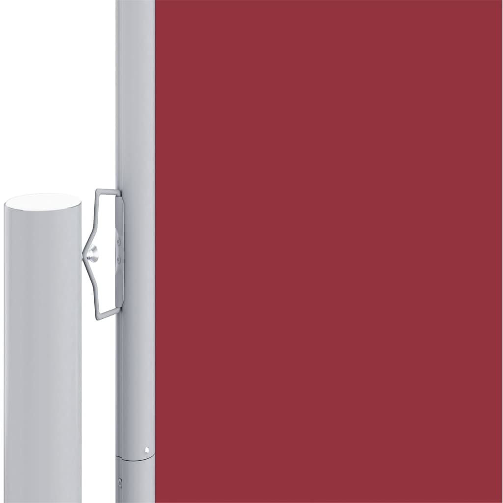 Uttrekkbar sidemarkise 180x1000 cm rød