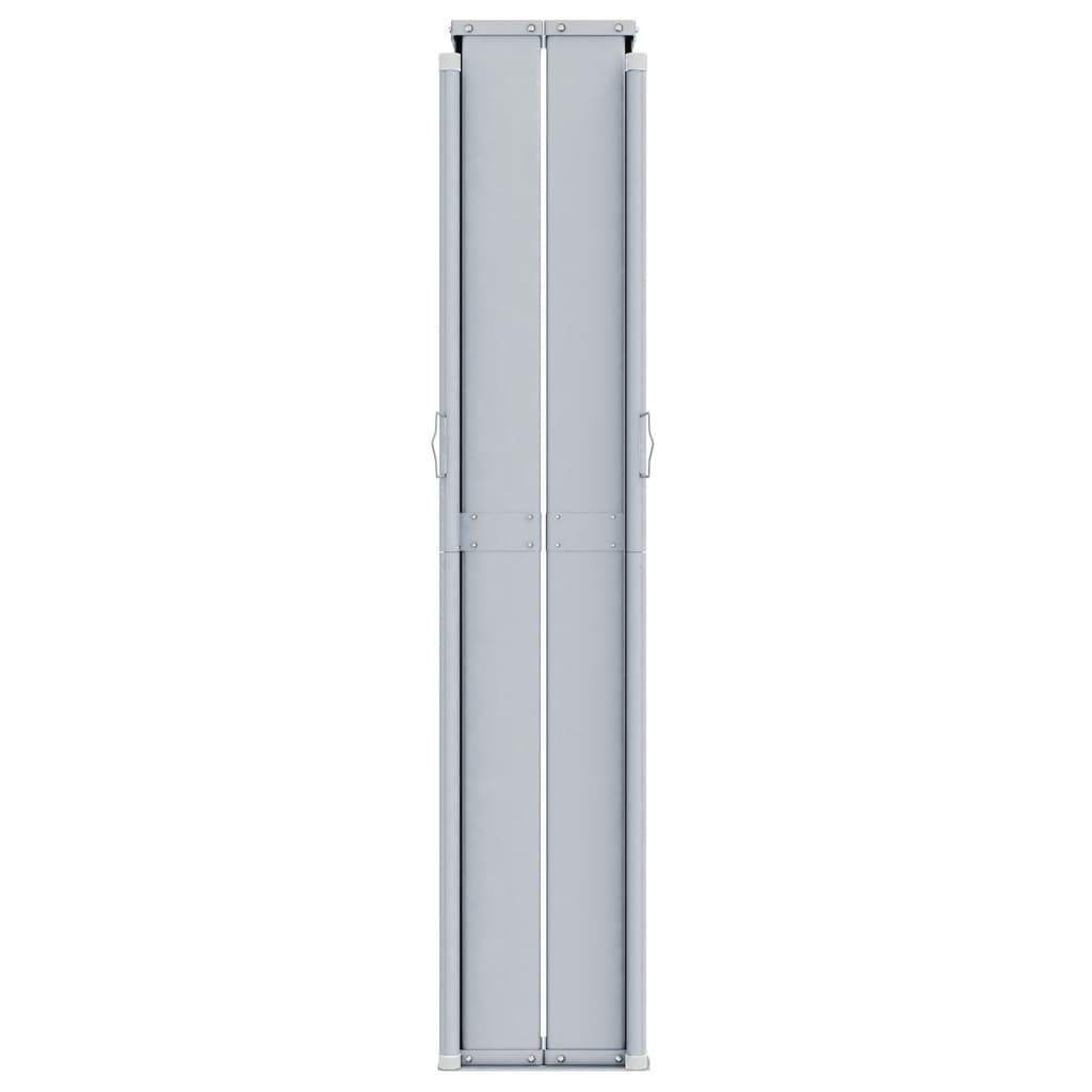 Uttrekkbar sidemarkise 200x1000 cm kremhvit