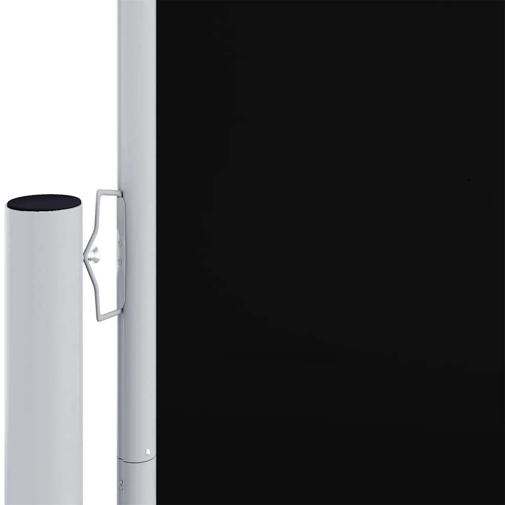 Uttrekkbar sidemarkise 220x1000 cm svart