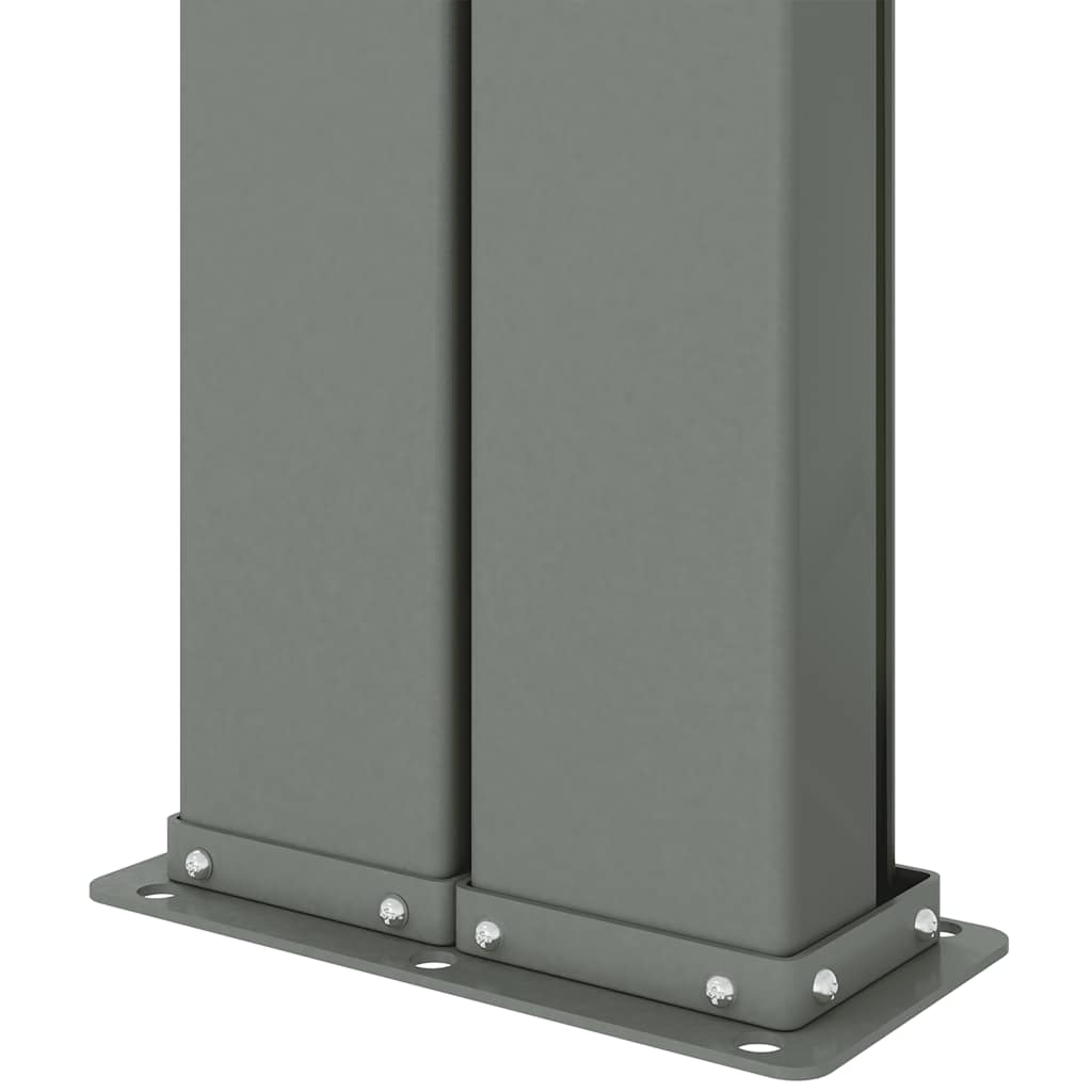 Uttrekkbar sidemarkise 220x1000 cm blå