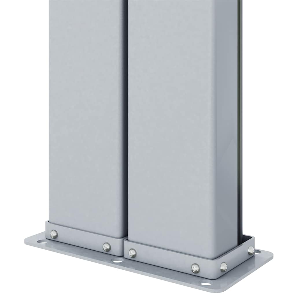 Uttrekkbar sidemarkise svart 117x1200 cm