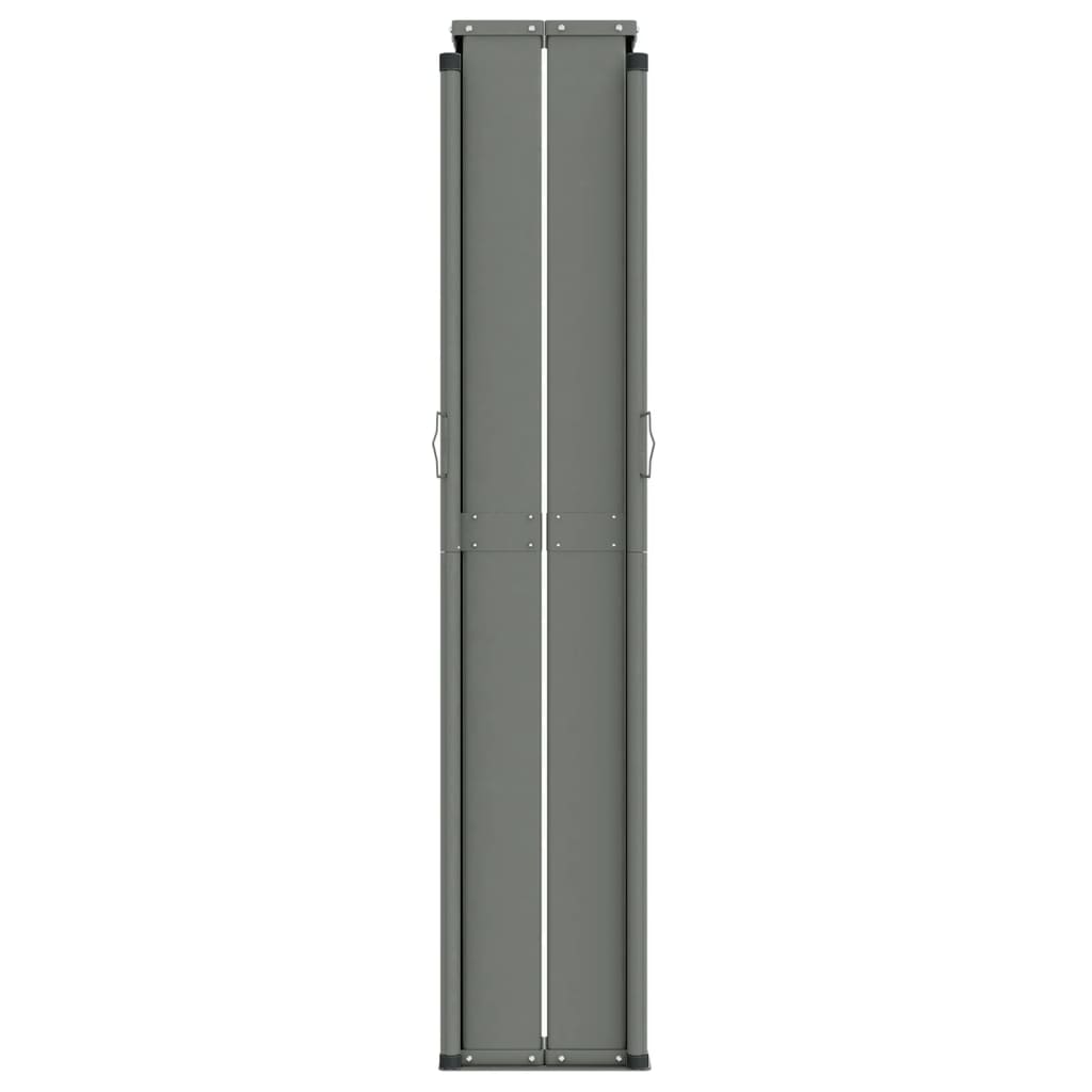 Uttrekkbar sidemarkise svart 140x1200 cm