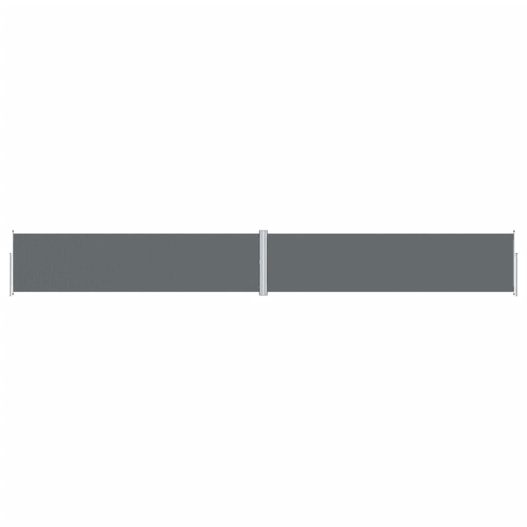 Uttrekkbar sidemarkise 160x1200 cm antrasitt