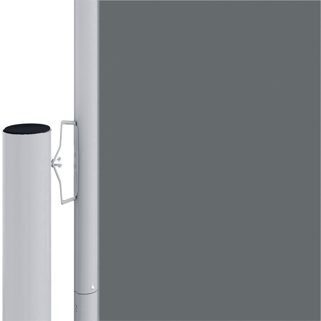 Uttrekkbar sidemarkise 160x1200 cm antrasitt