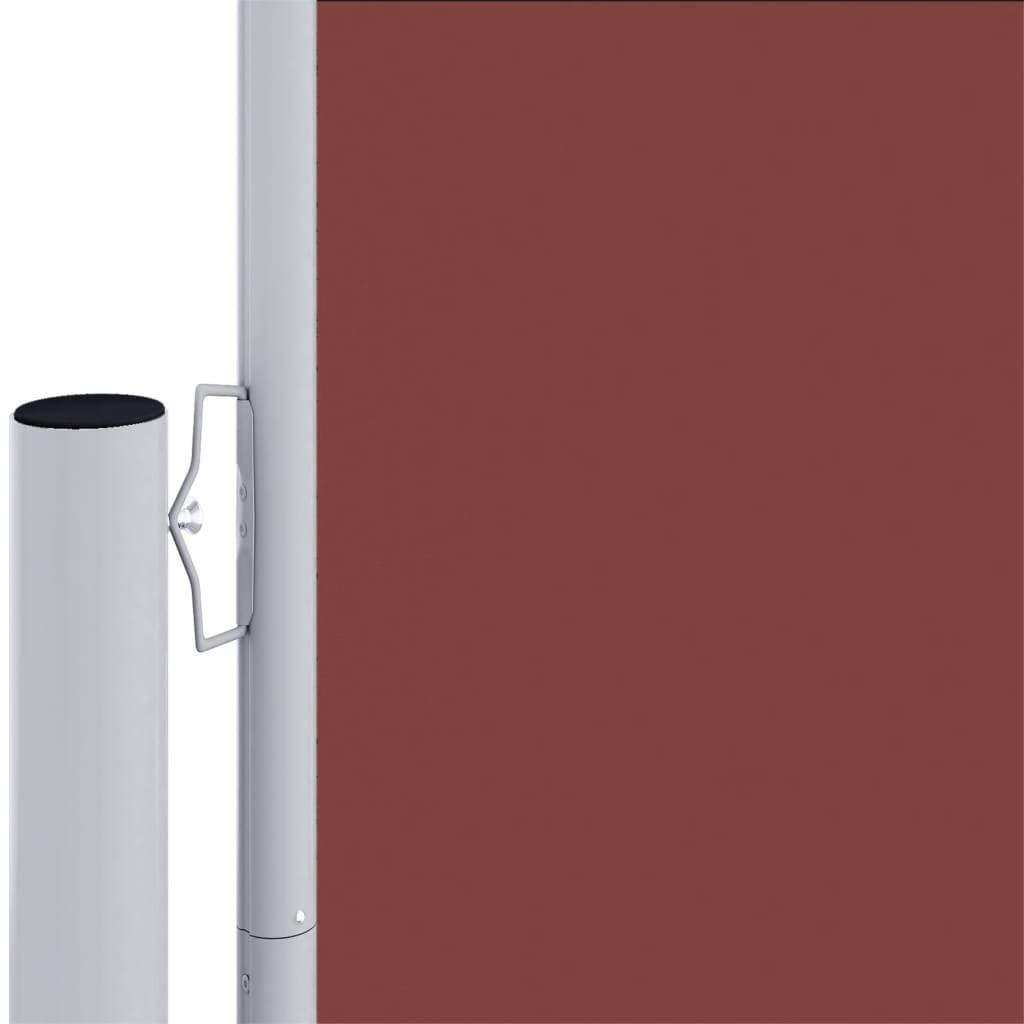 Uttrekkbar sidemarkise 220x1200 cm brun