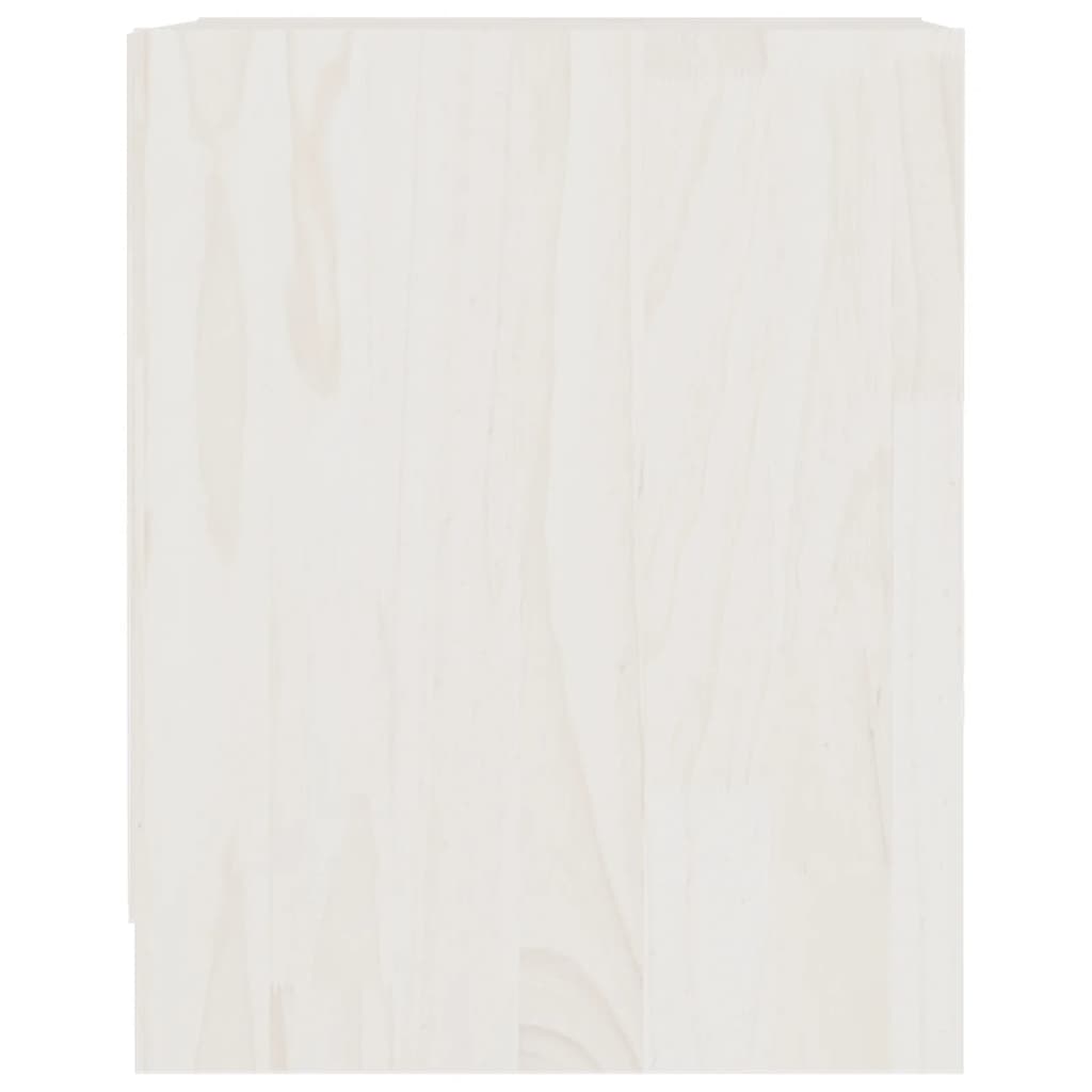 Nattbord 2 stk hvit 35,5x33,5x41,5 cm heltre furu