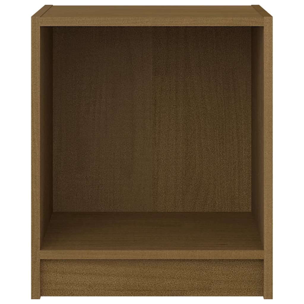 Nattbord honningbrun 35,5x33,5x41,5 cm heltre furu