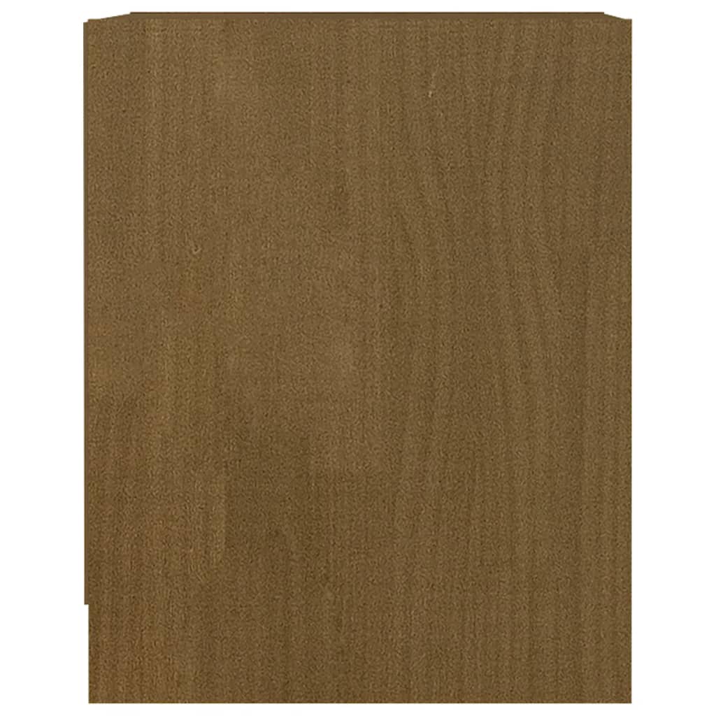 Nattbord honningbrun 35,5x33,5x41,5 cm heltre furu
