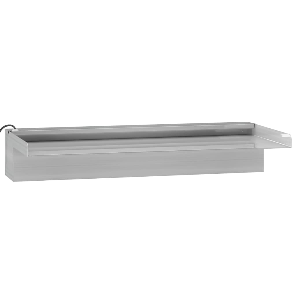 Vannfall med RGB LED rustfritt stål 45 cm
