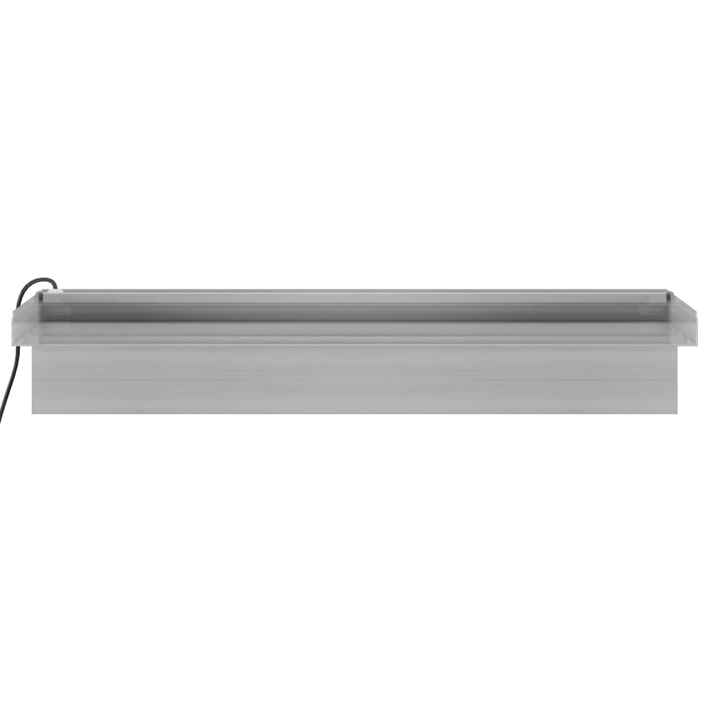 Vannfall med RGB LED rustfritt stål 45 cm