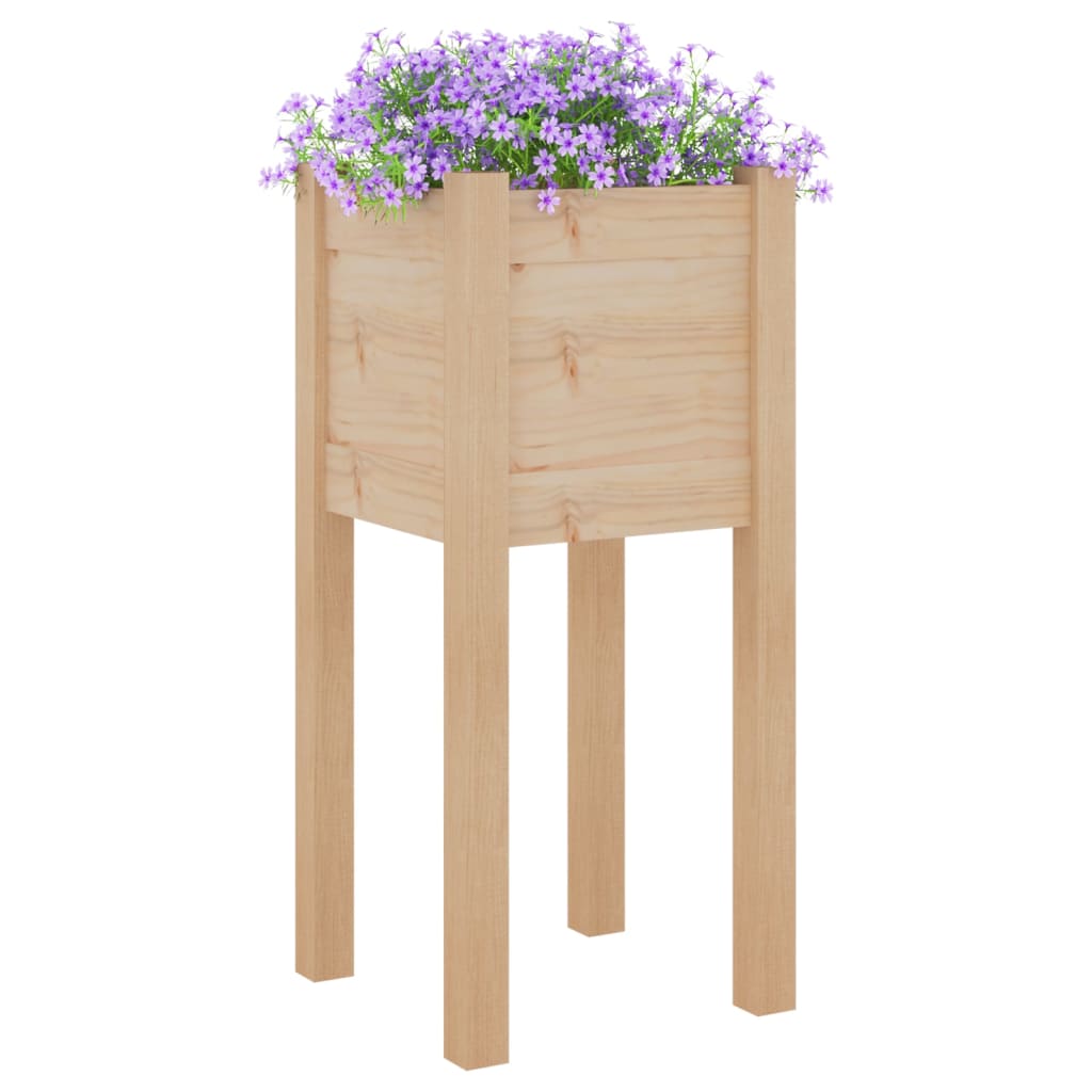 Plantekasser 2 stk 31x31x70 cm heltre furu