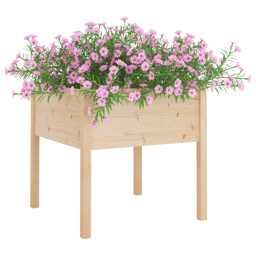 Plantekasser 2 stk 70x70x70 cm heltre furu