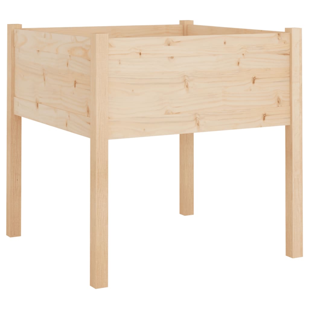 Plantekasser 2 stk 70x70x70 cm heltre furu