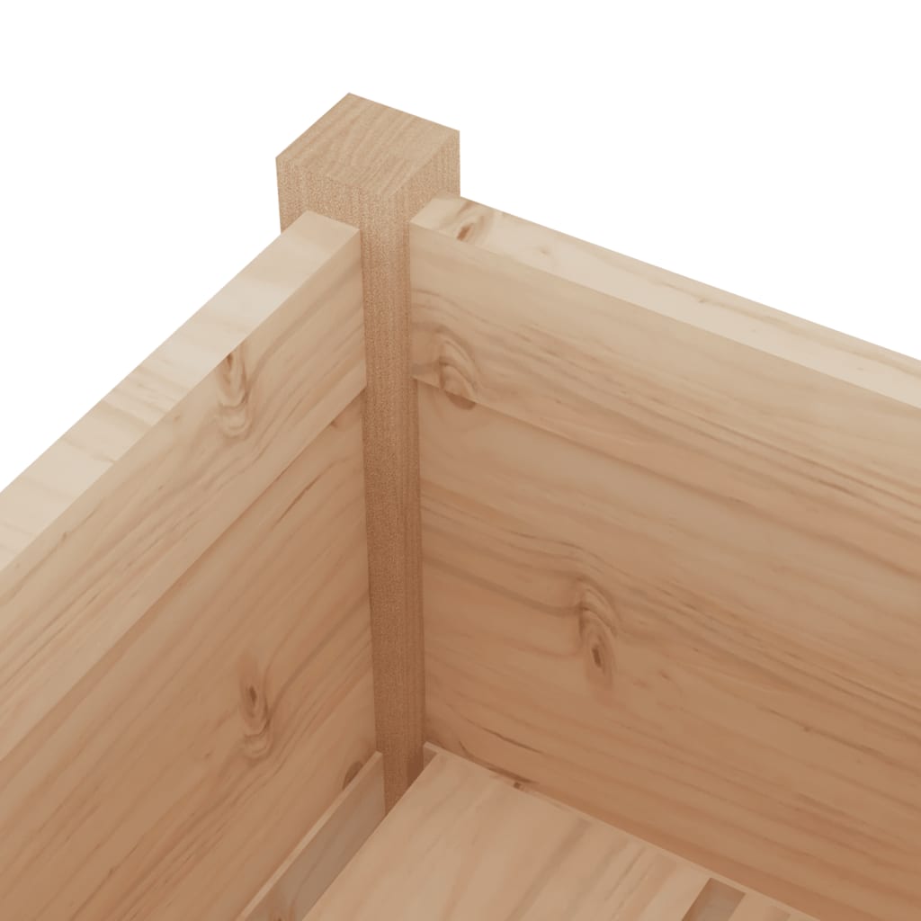 Plantekasser 2 stk 70x70x70 cm heltre furu