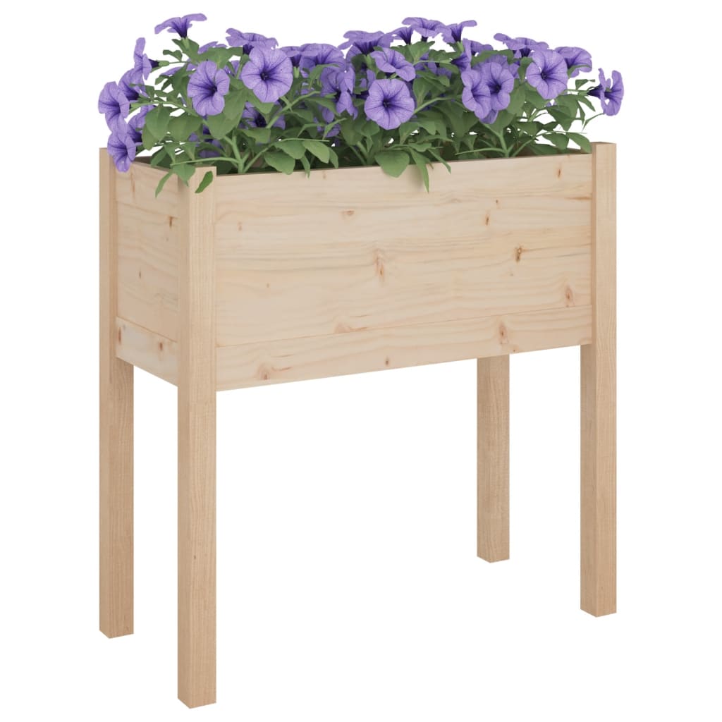 Plantekasser 2 stk 70x31x70 cm heltre furu