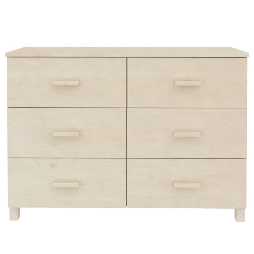 Nattbord HAMAR honningbrun 113x40x80 cm heltre furu