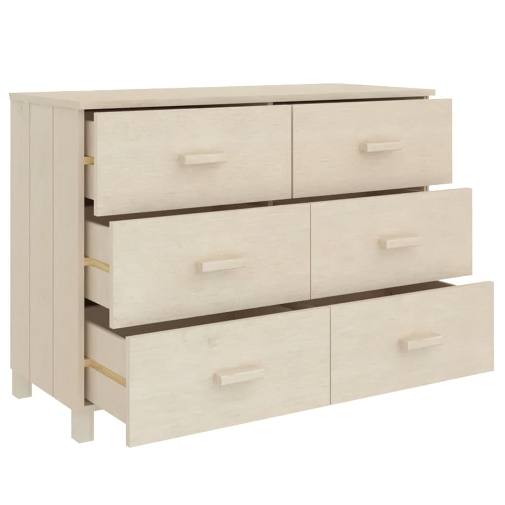 Nattbord HAMAR honningbrun 113x40x80 cm heltre furu