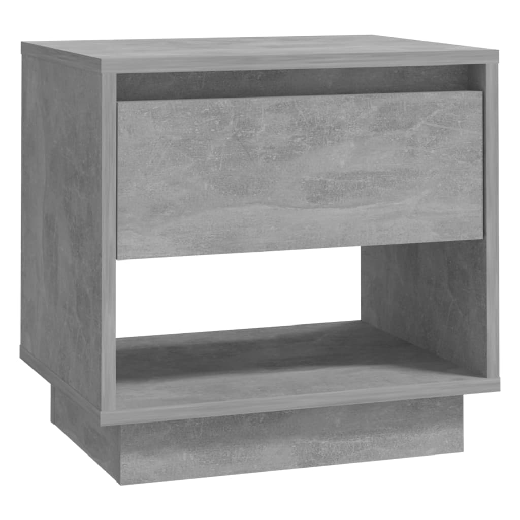 Nattbord 2 stk betonggrå 45x34x44 cm sponplate