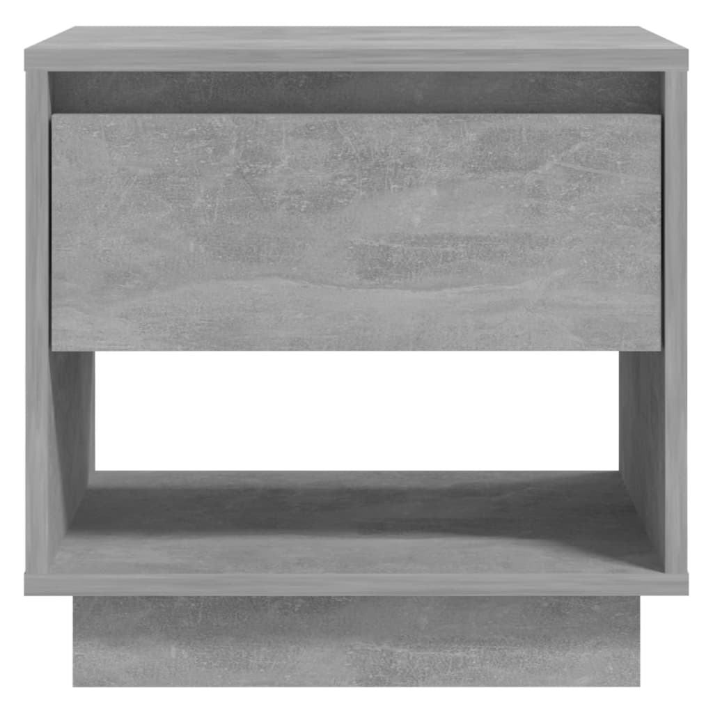 Nattbord 2 stk betonggrå 45x34x44 cm sponplate