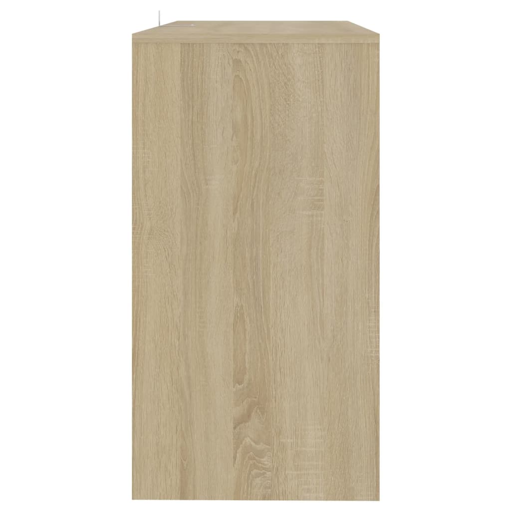 Konsollbord sonoma eik 89x41x76,5 cm stål