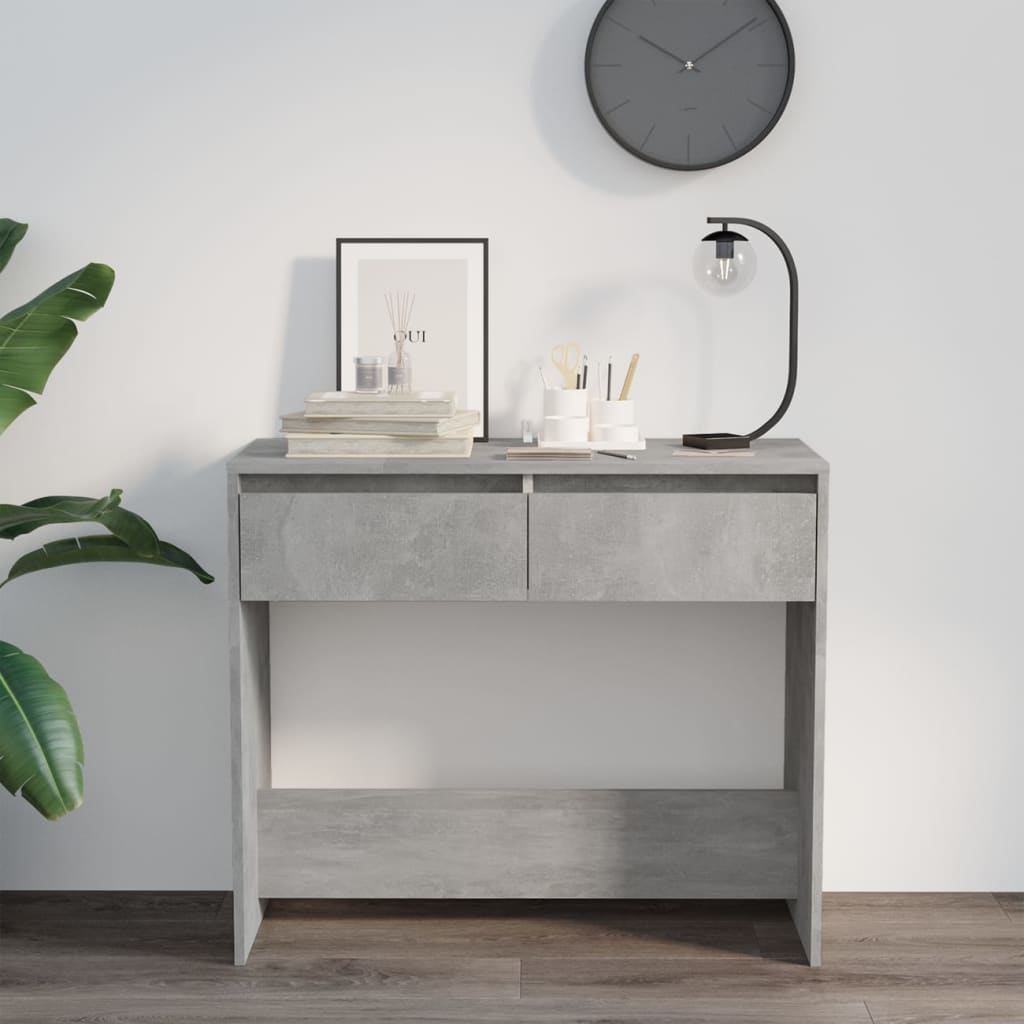 Konsollbord betonggrå 89x41x76,5 cm stål