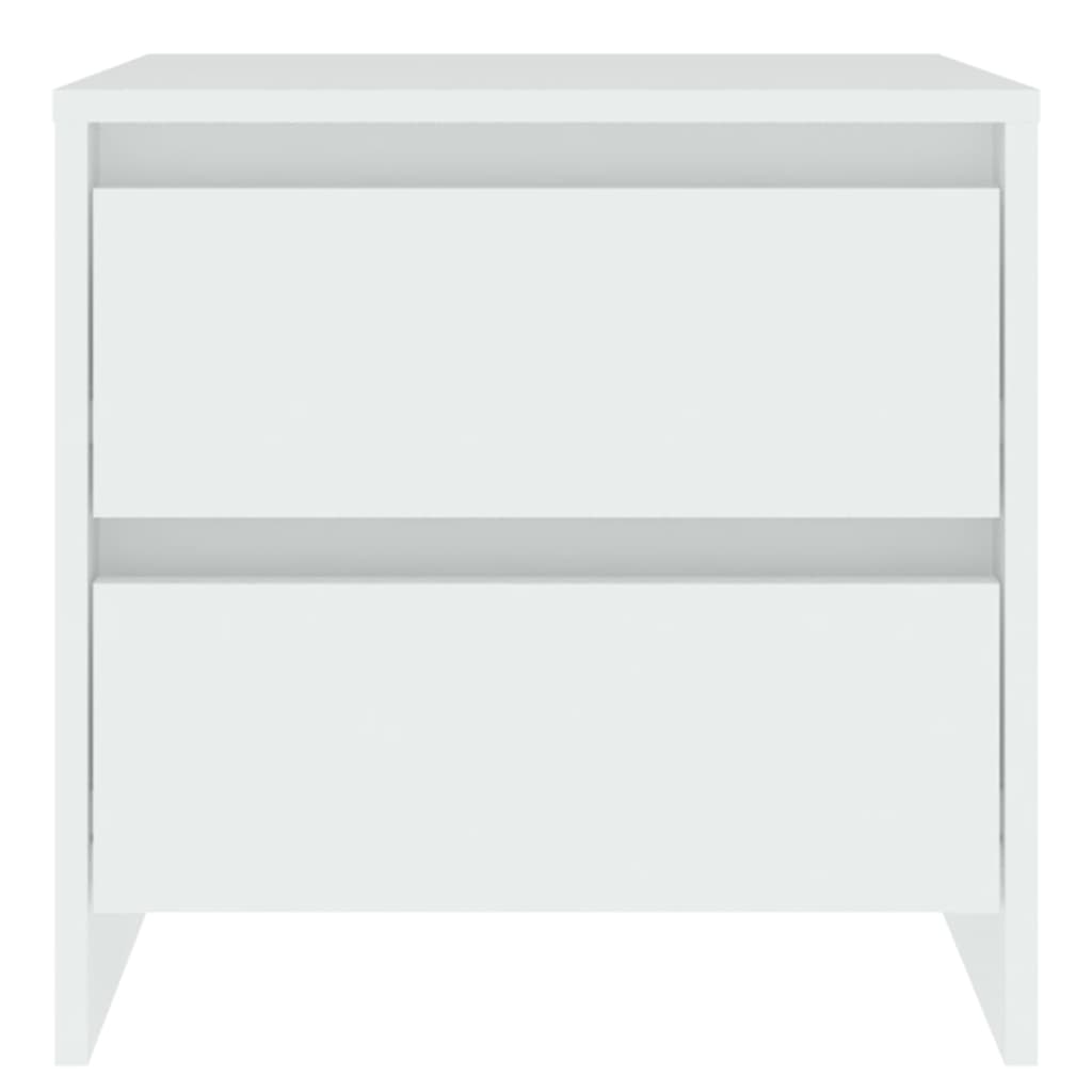 Nattbord hvit 45x34,5x44,5 cm konstruert tre