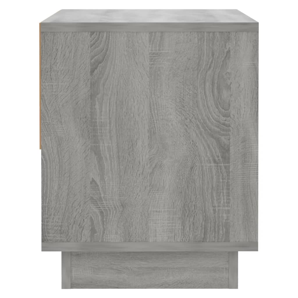 Nattbord 2 stk grå sonoma eik 45x34x44 cm sponplate