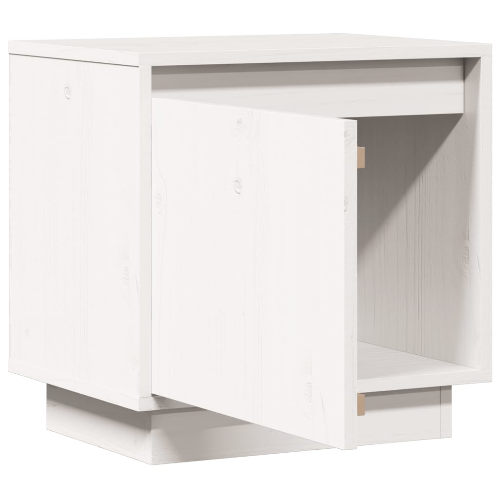 Nattbord 40x30x40 heltre furu hvit