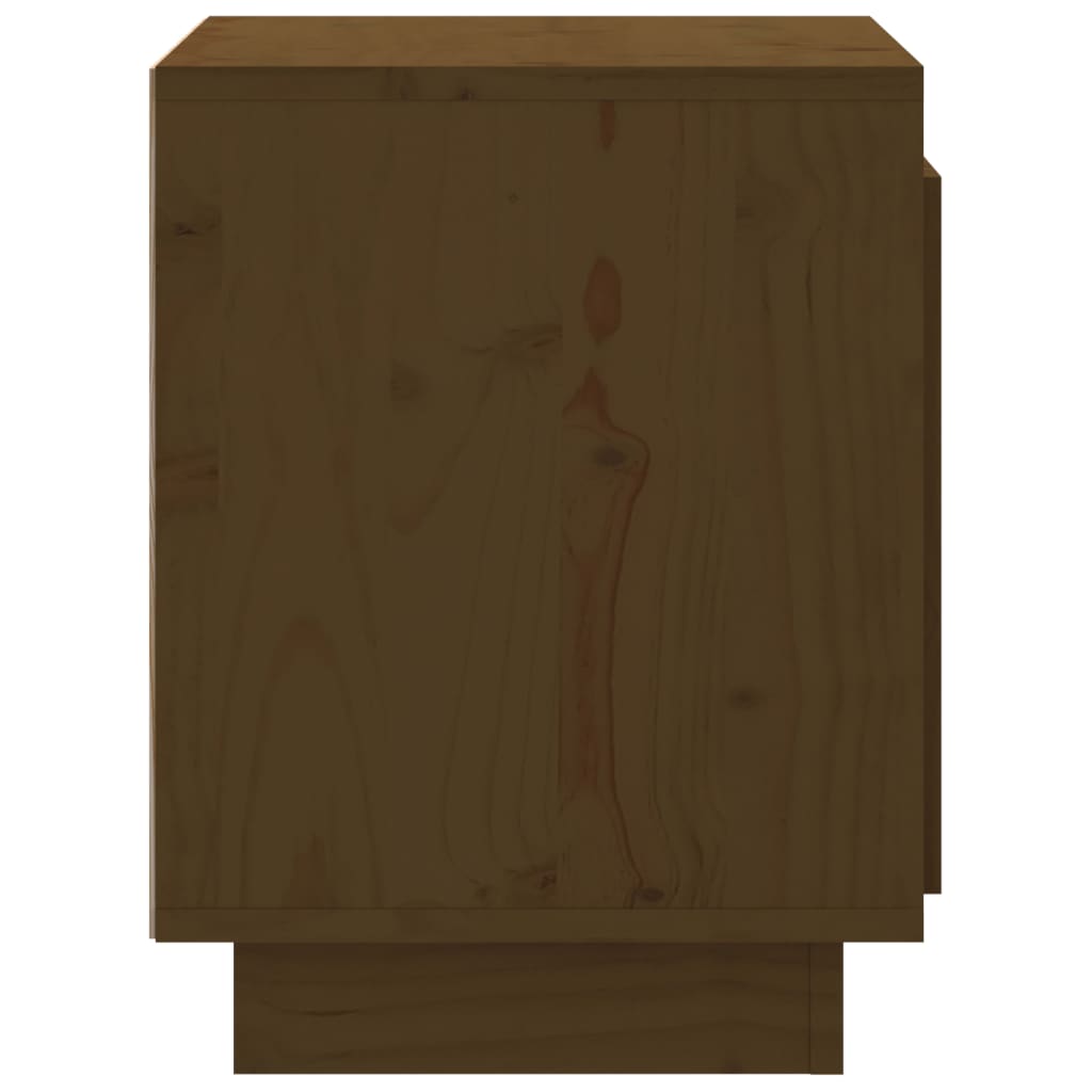 Nattbord 2 stk honningbrun 40x30x40 cm heltre furu