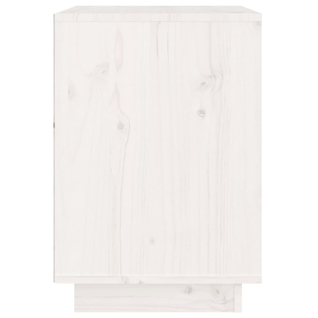 Nattbord 2 stk hvit 40x35x50 heltre furu
