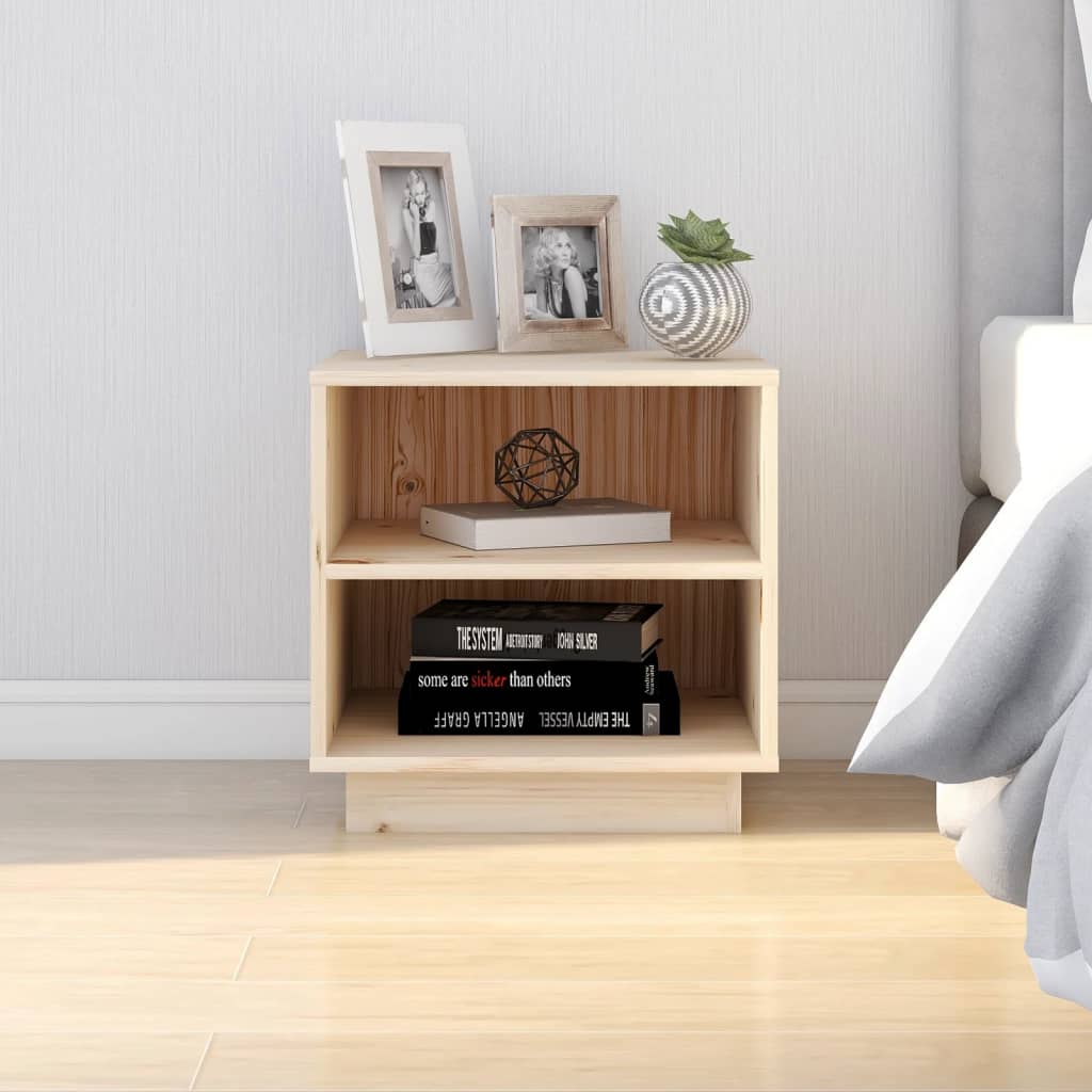 Nattbord 2 stk 40x34x40 cm heltre furu