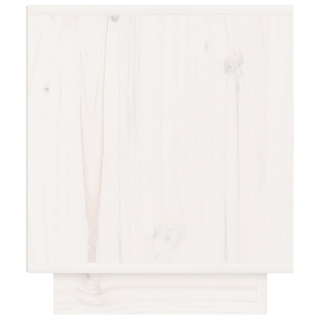 Nattbord 2 stk 40x34x40 cm heltre furu hvit