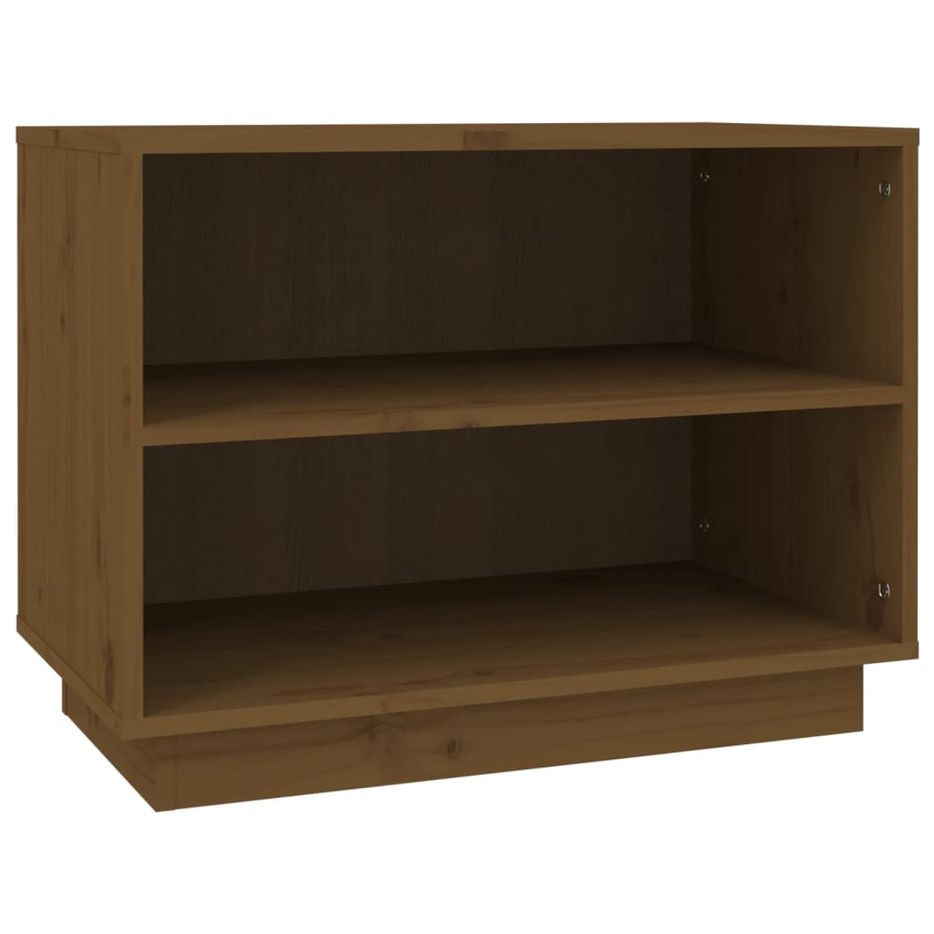 Skohylle honningbrun 60x34x45 cm heltre furu