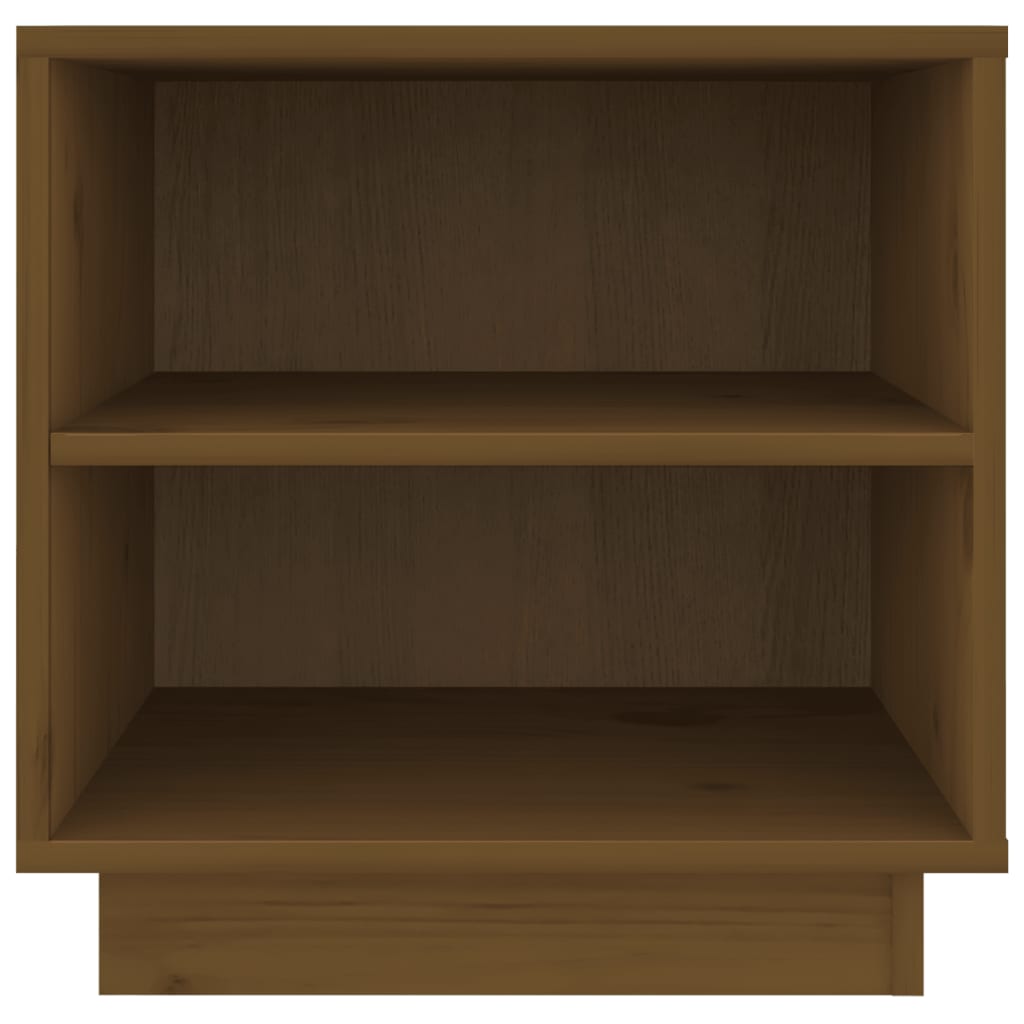 Nattbord 2 stk honningbrun 40x34x40 cm heltre furu