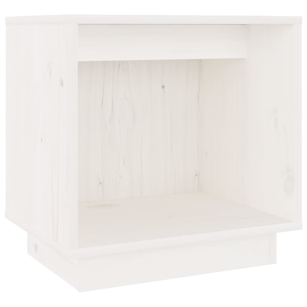 Nattbord hvit 40x30x40 heltre furu