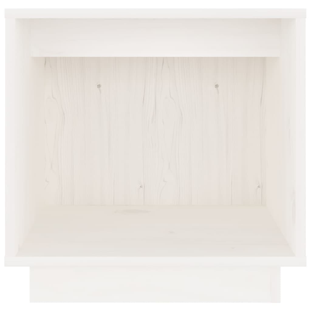 Nattbord hvit 40x30x40 heltre furu