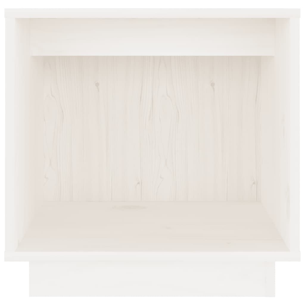 Nattbord 2 stk 40x30x40 heltre furu hvit
