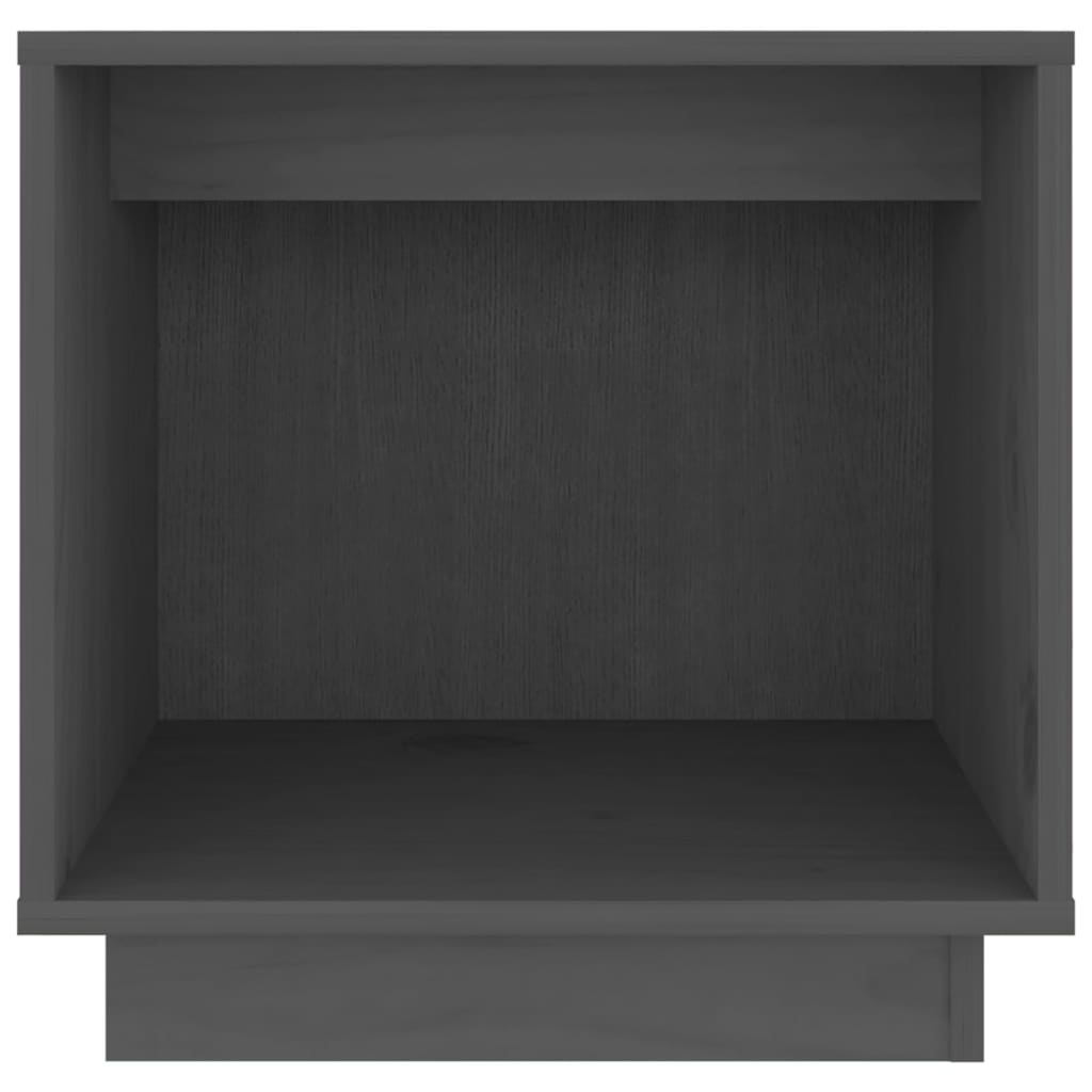 Nattbord grå 40x30x40 heltre furu