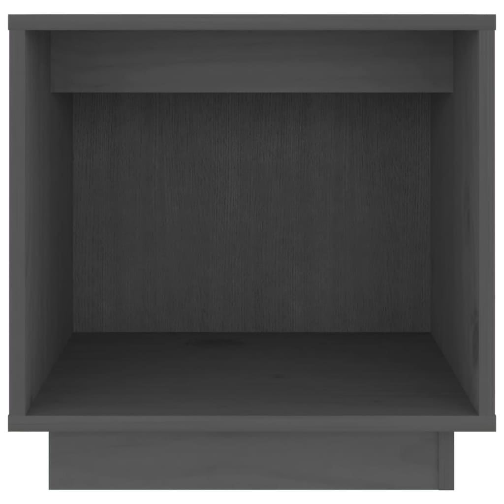 Nattbord 2 stk grå 40x30x40 heltre furu