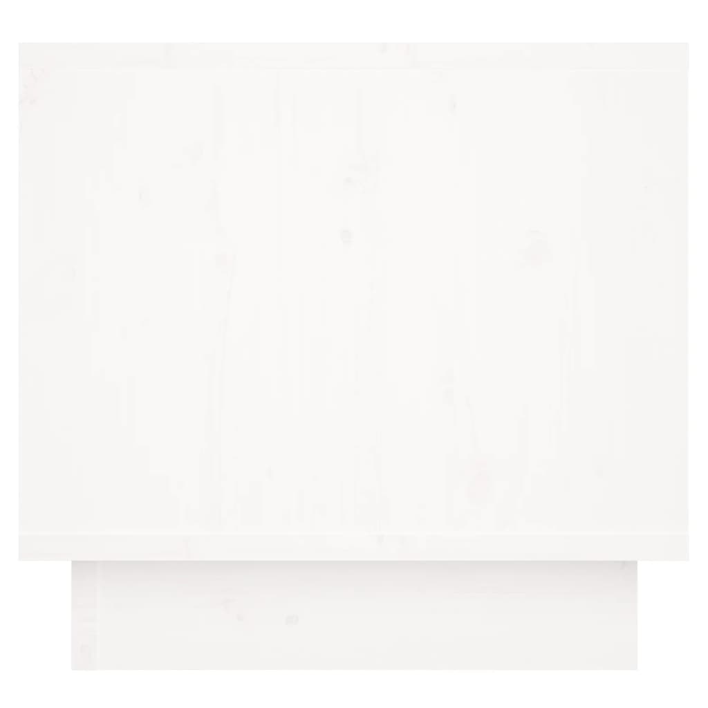 Nattbord 2 stk hvit 35x34x32 cm heltre furu