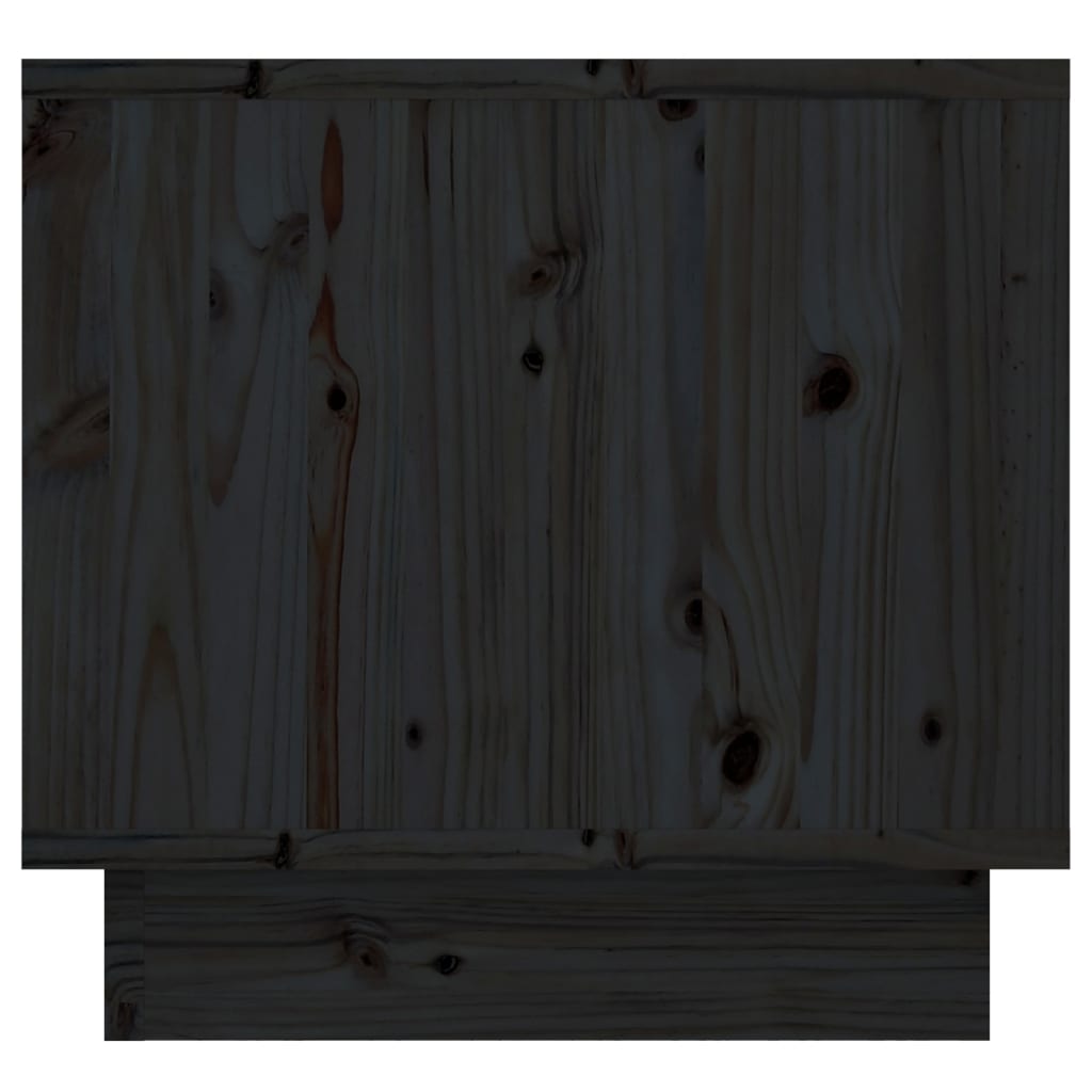 Nattbord 2 stk svart 35x34x32 cm heltre furu