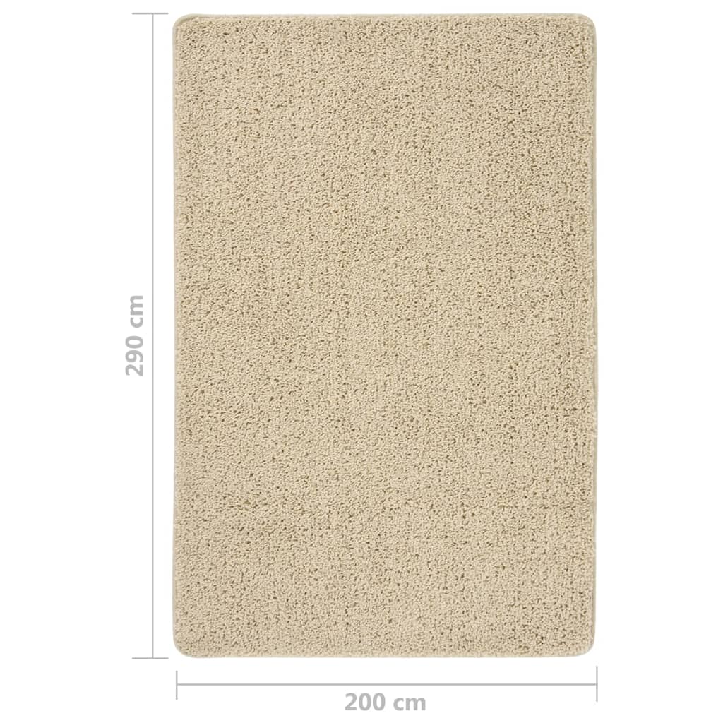 Flossteppe kremhvit 200x290 cm sklisikkert