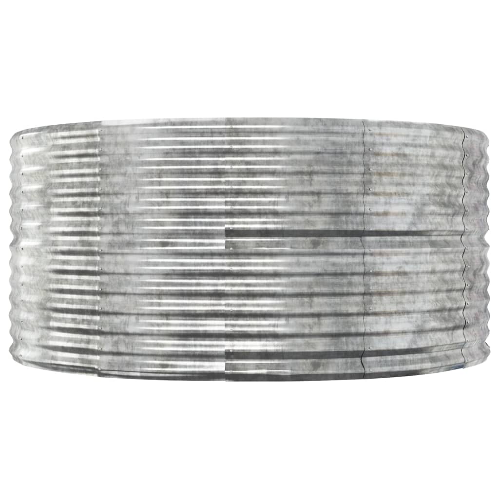Høybed sølv 507x100x68 cm galvanisert stål