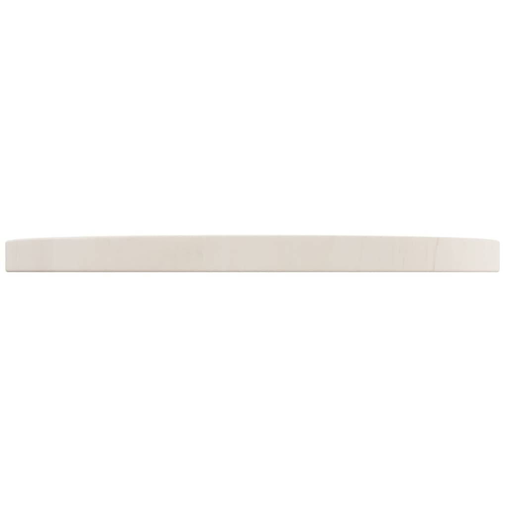Bordplate hvit Ø40x2,5 cm heltre furu