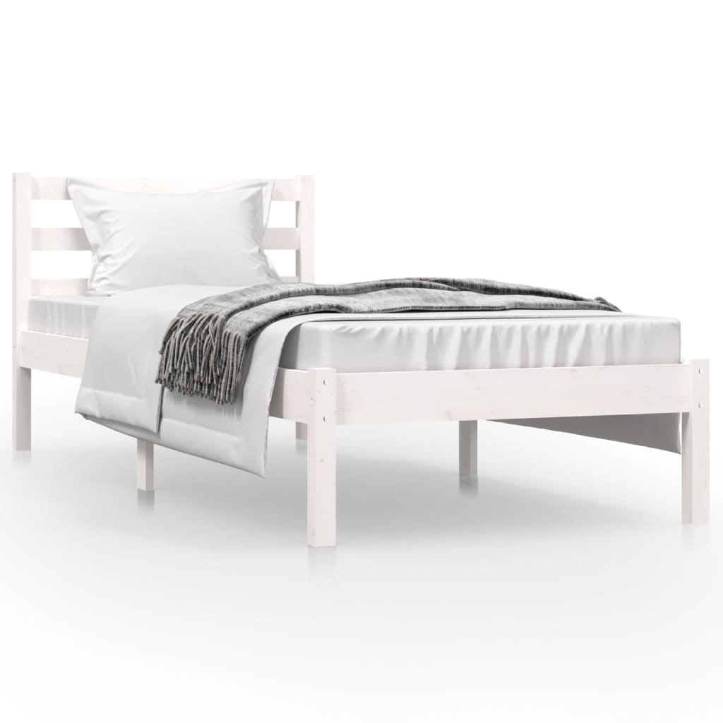Sengeramme heltre furu 75x190 cm hvit Small Single