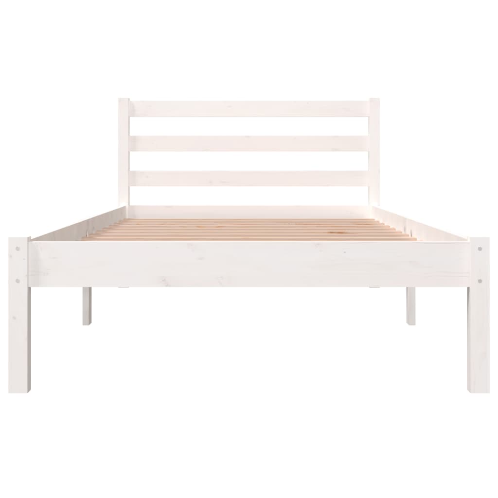 Sengeramme heltre furu 90x190 cm hvit 3FT Single