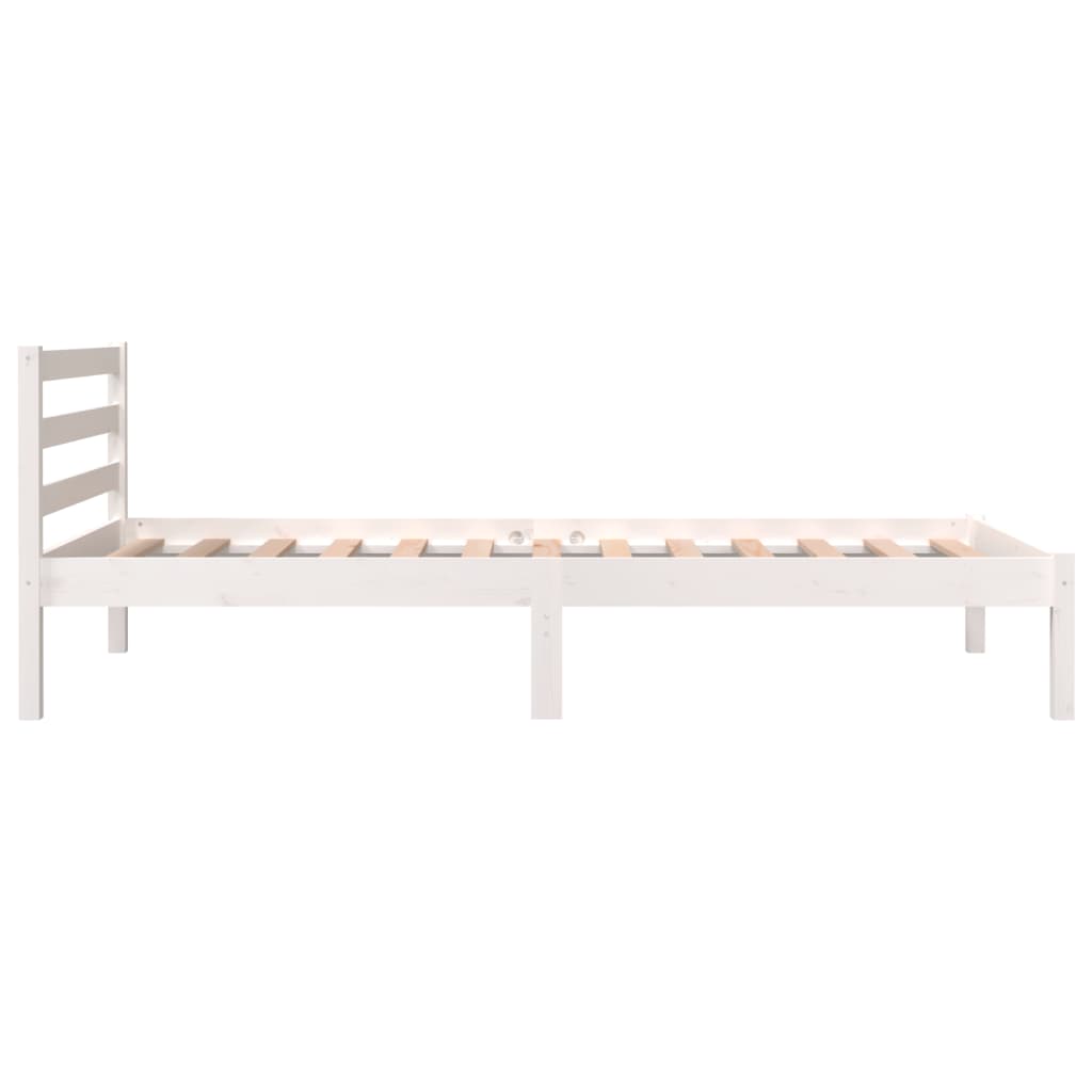 Sengeramme heltre furu 90x190 cm hvit 3FT Single