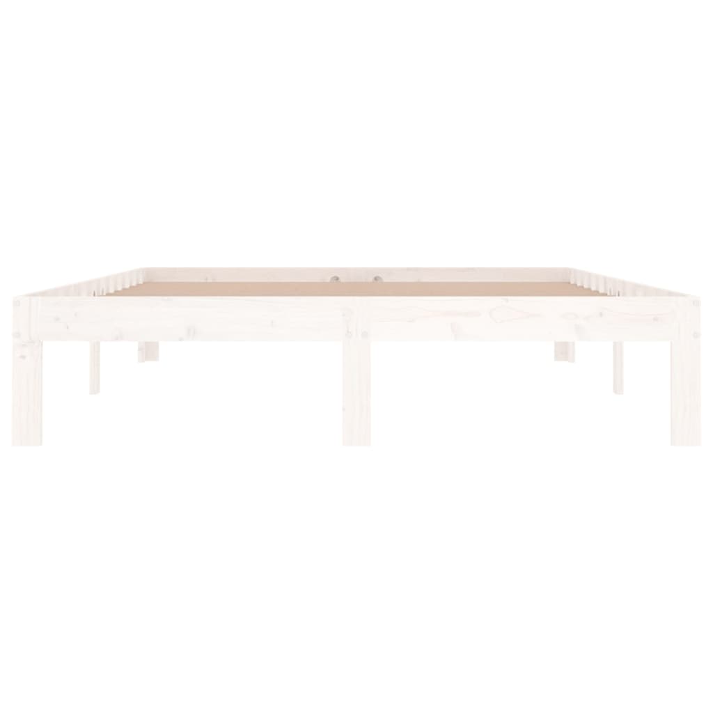 Sengeramme hvit heltre 135x190 cm 4FT6 Double