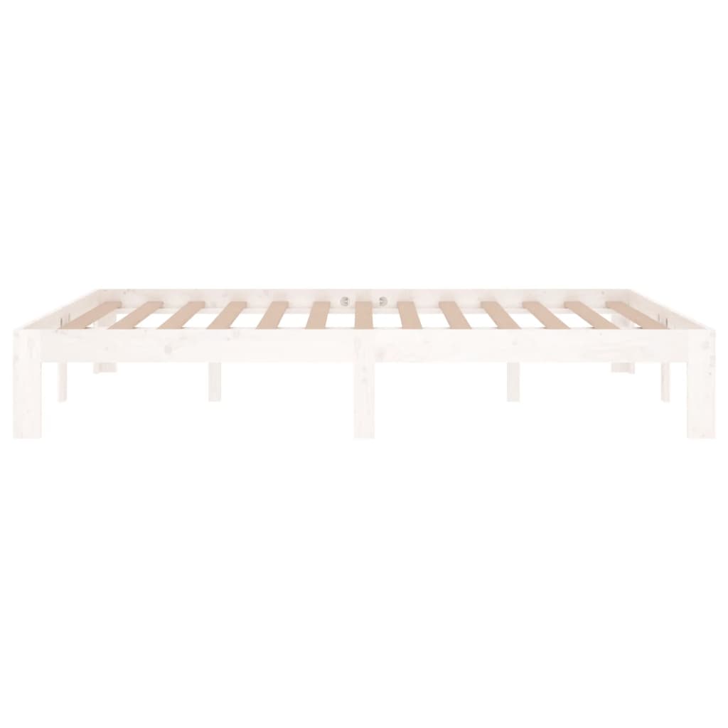 Sengeramme hvit heltre 135x190 cm 4FT6 Double