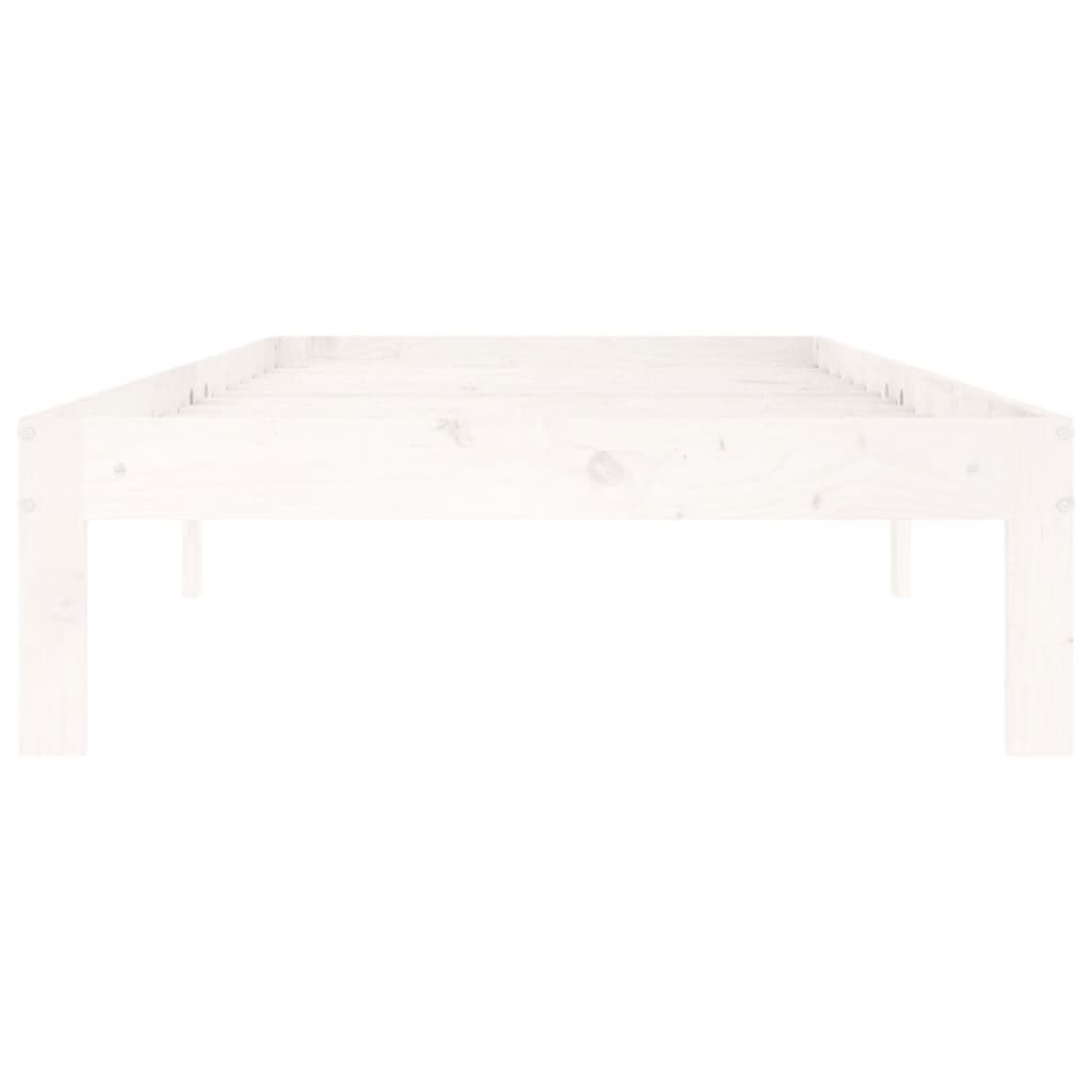 Sengeramme hvit heltre furu 90x200 cm